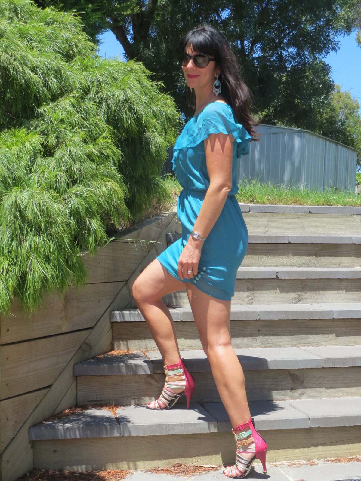 Green Grab dress 2