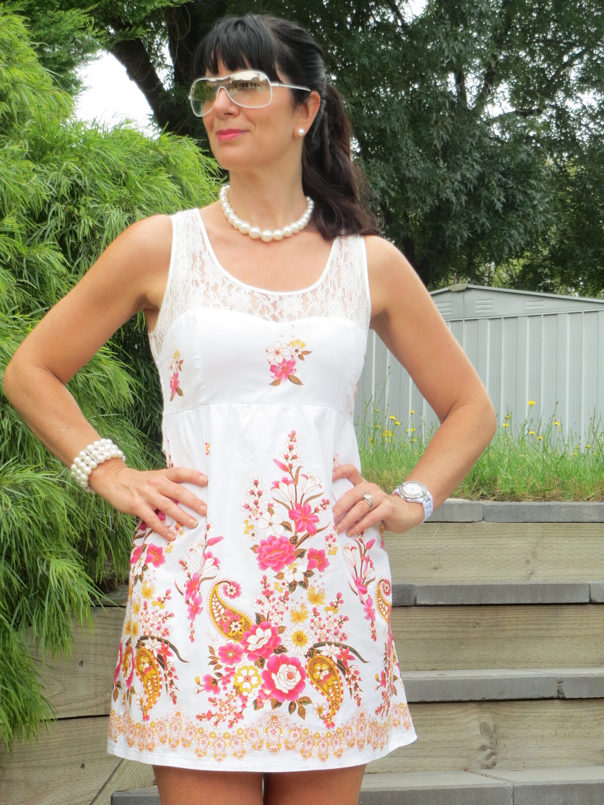Lace floral dress 6