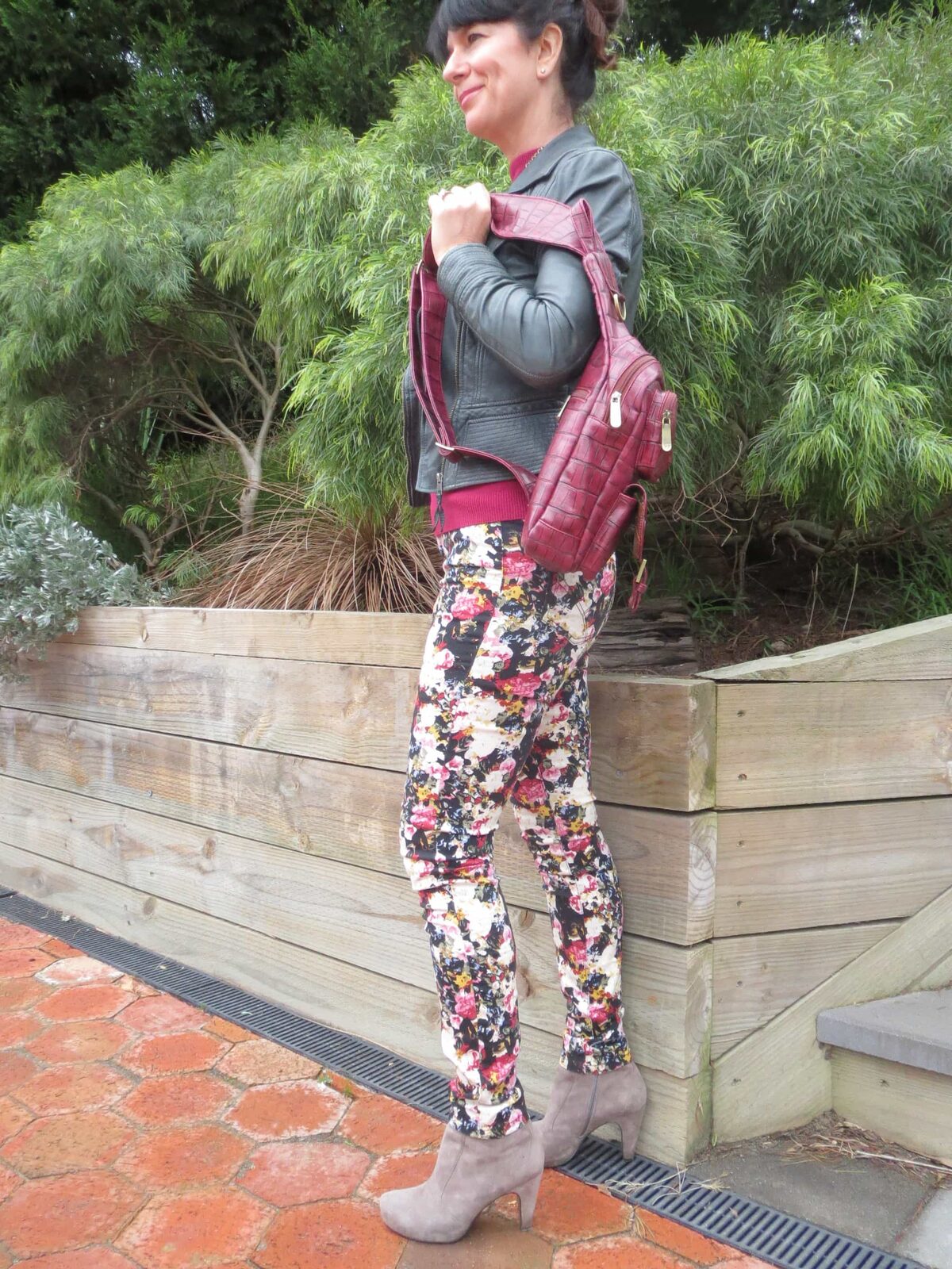 Floral jeans 3