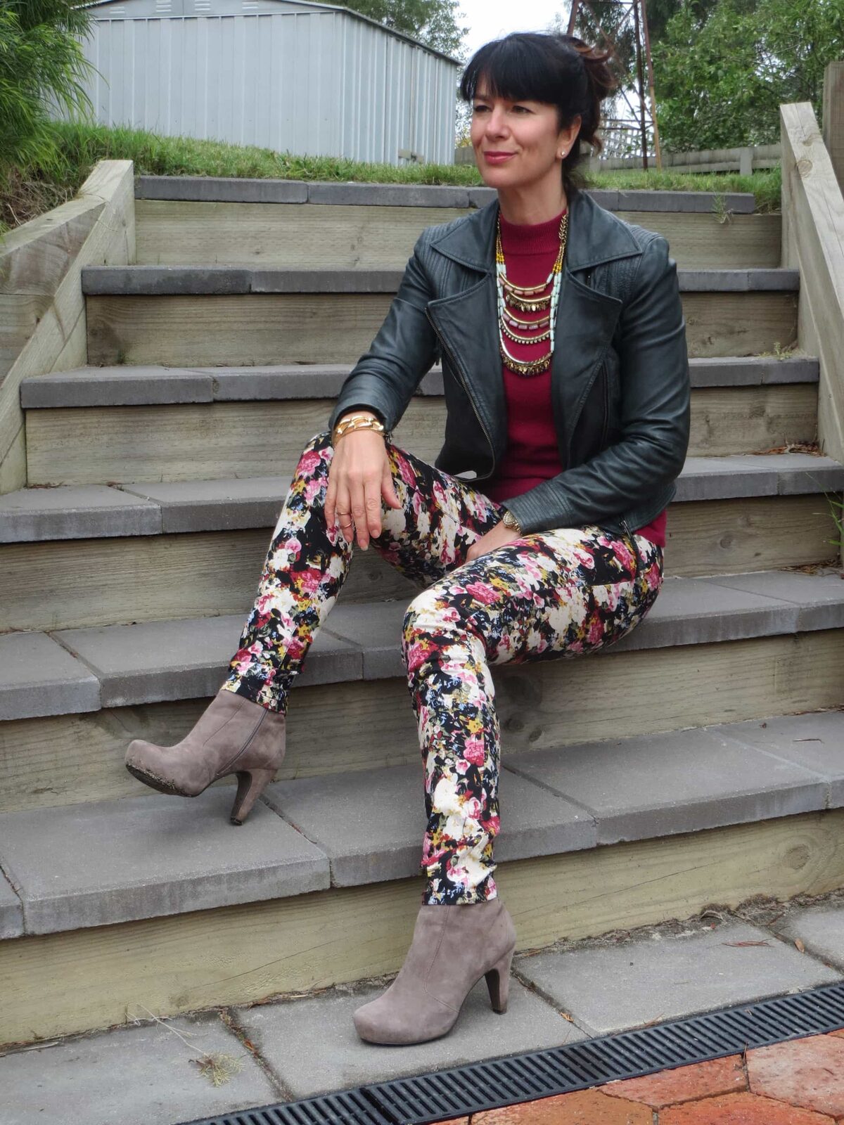 Floral jeans 5