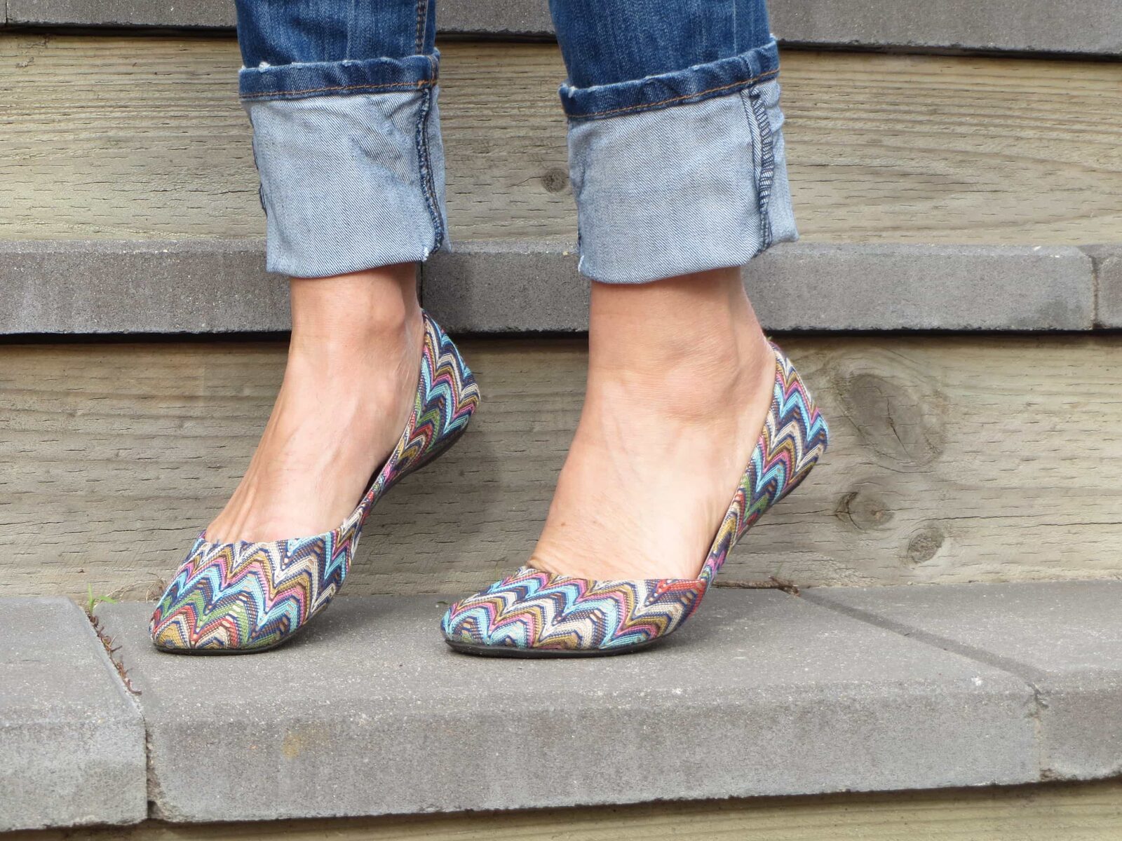 Missoni copycat flats