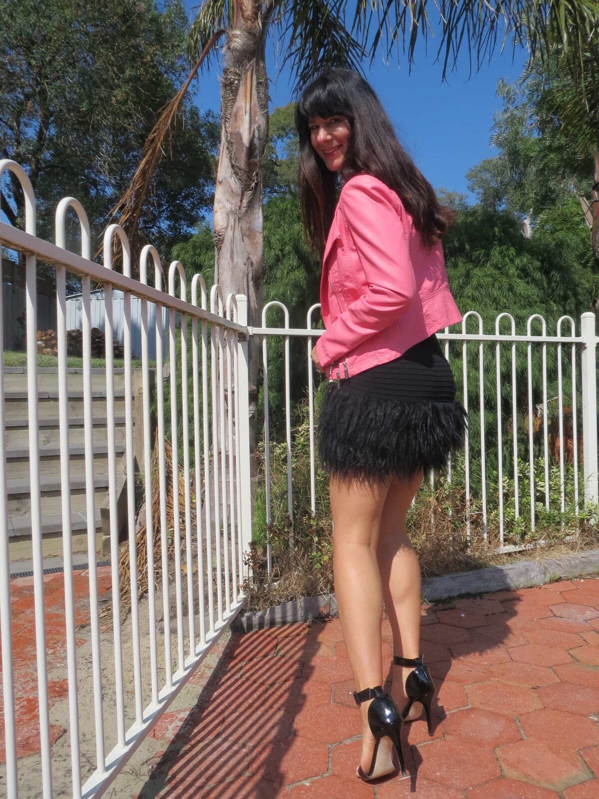 Black fur dress 6