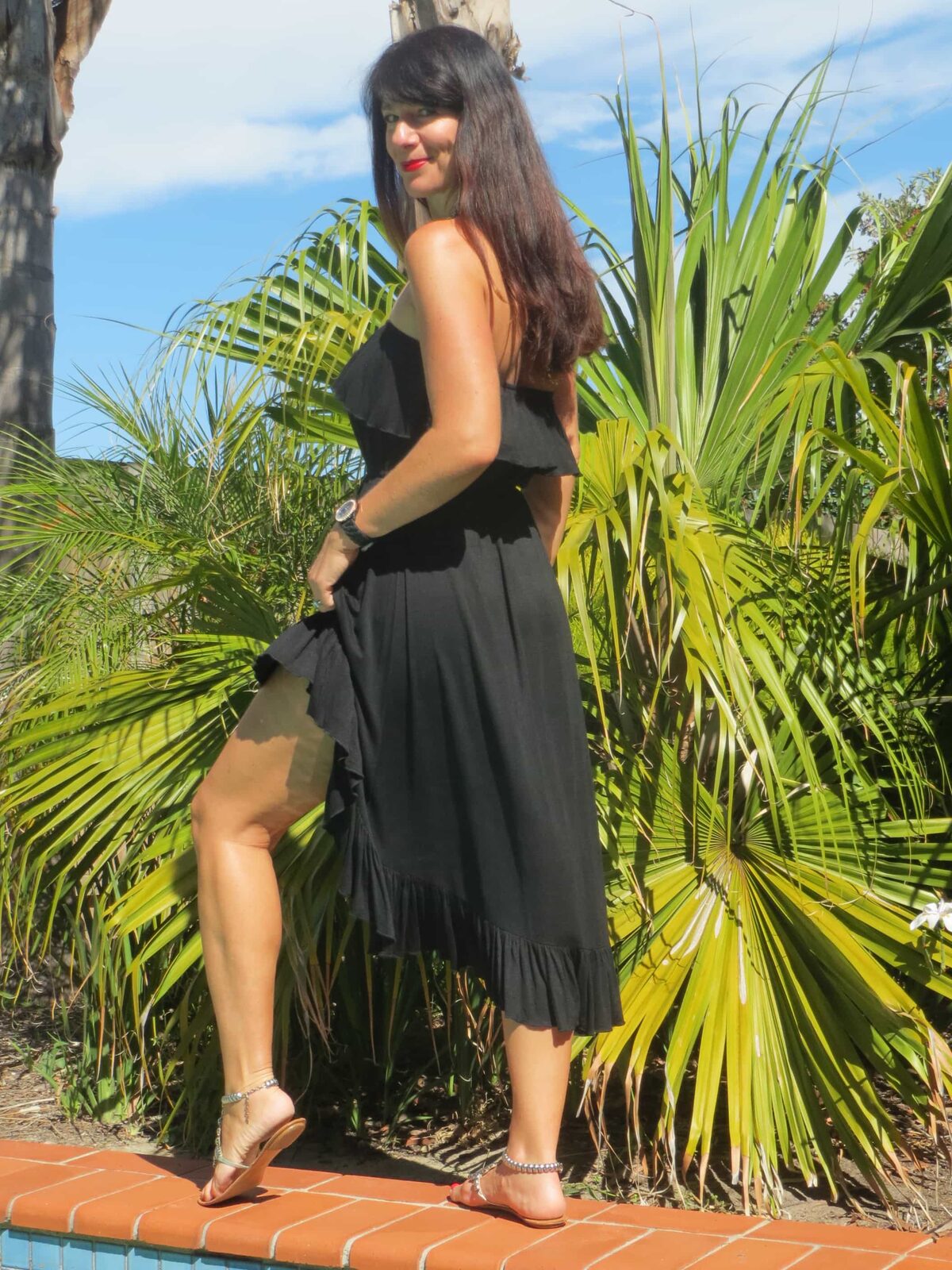 Black strapless 3