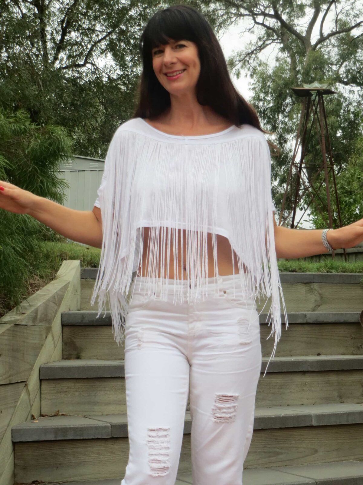 White tassel top 2