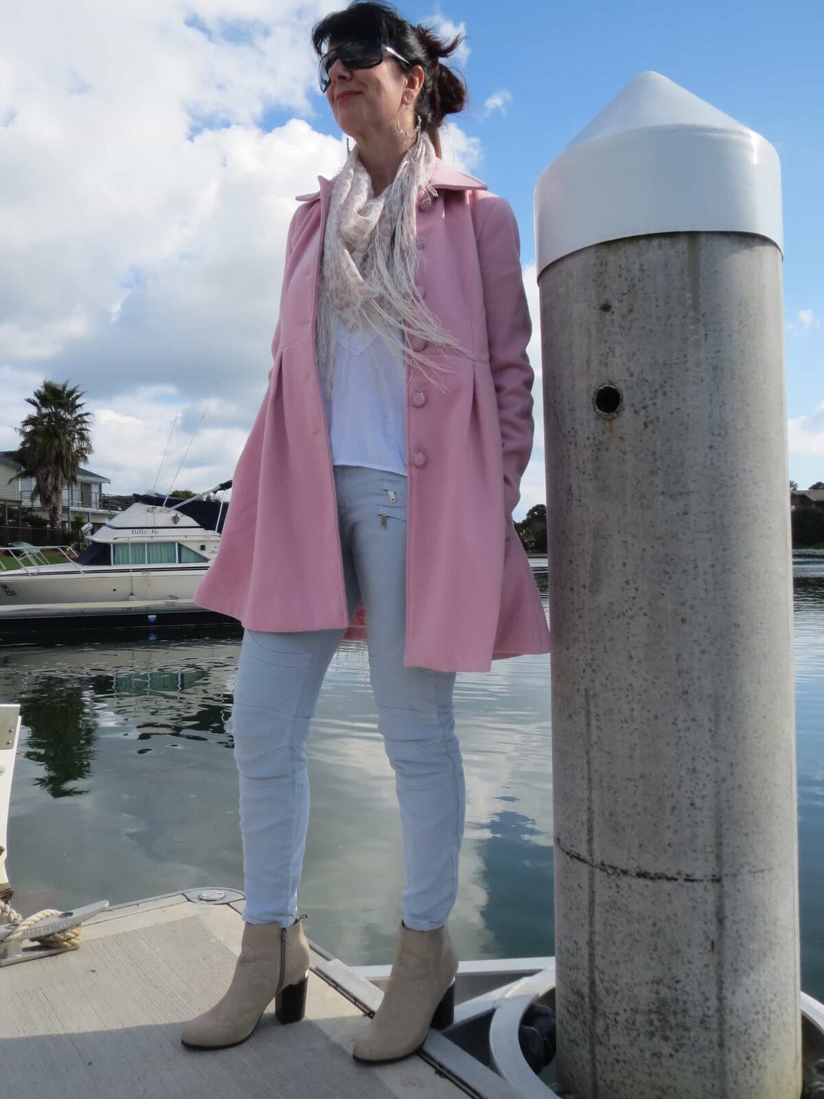 Zara jeans, scarf 5