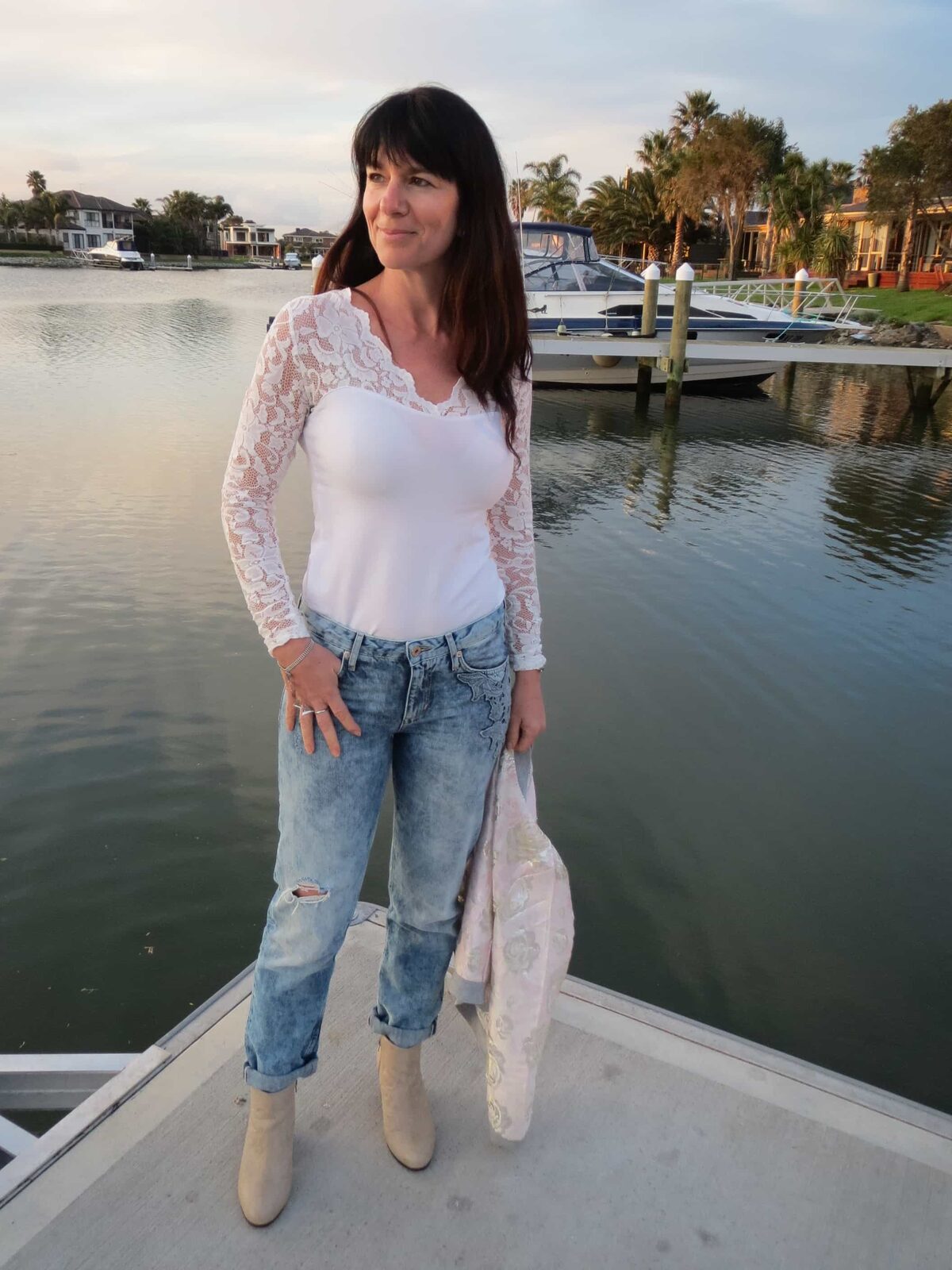 Caroline Morgan shiny jacket 2