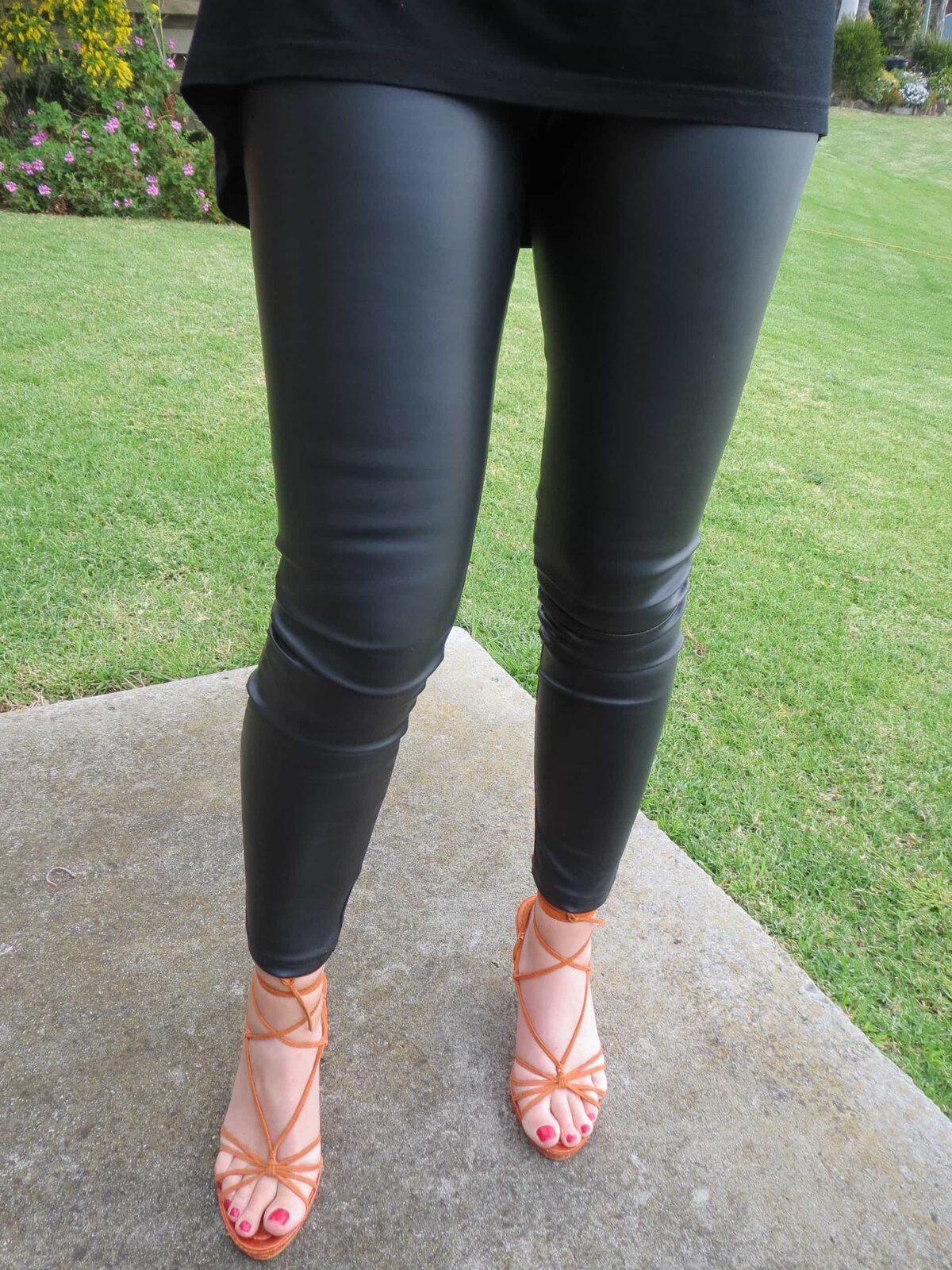 Black leather pants 2