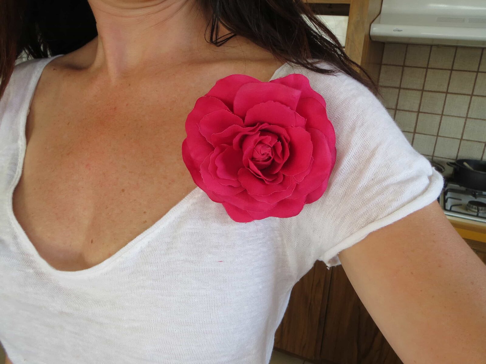 Rose brooch