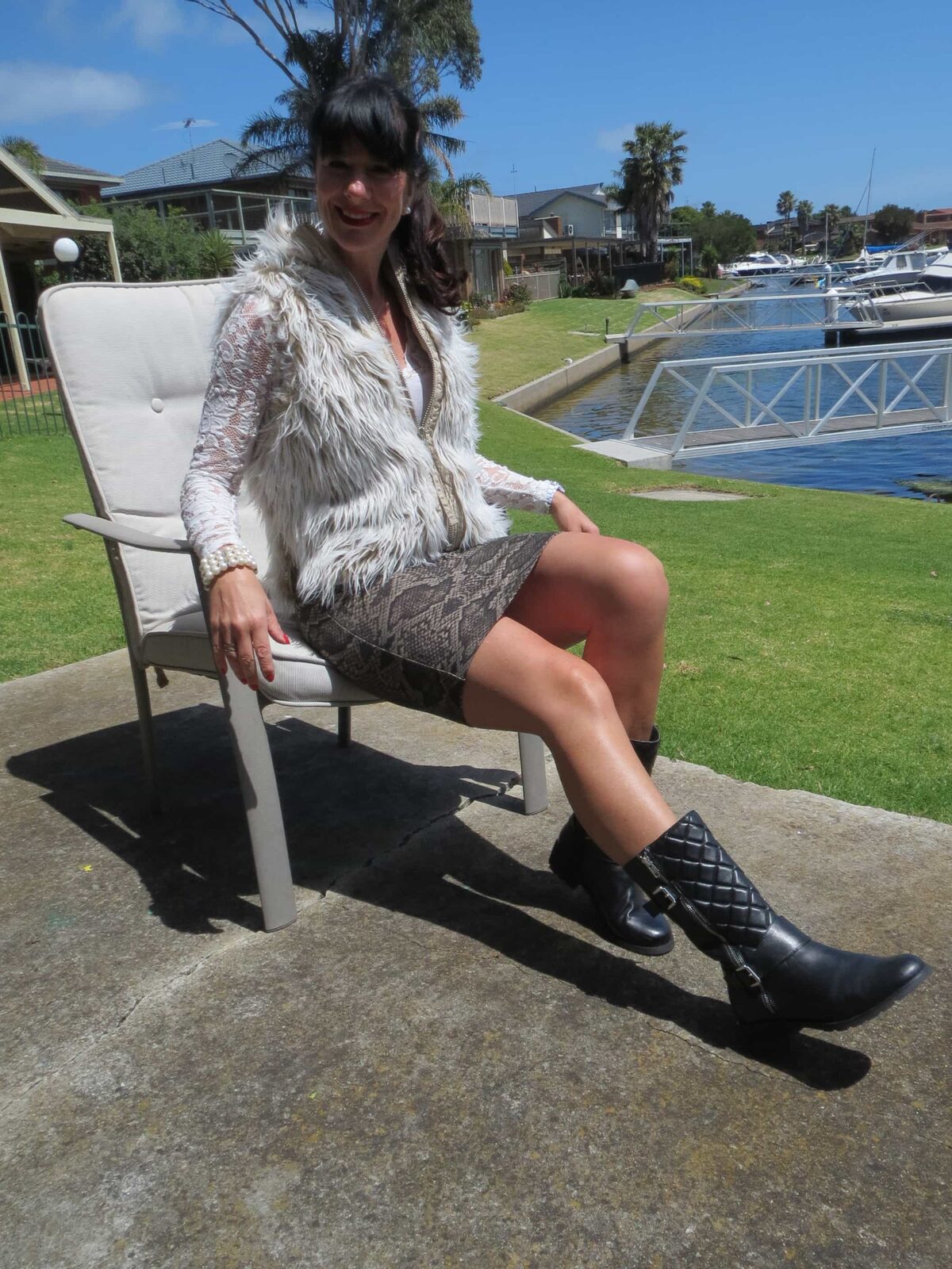Shaggy fur & boots will be winter favourites
